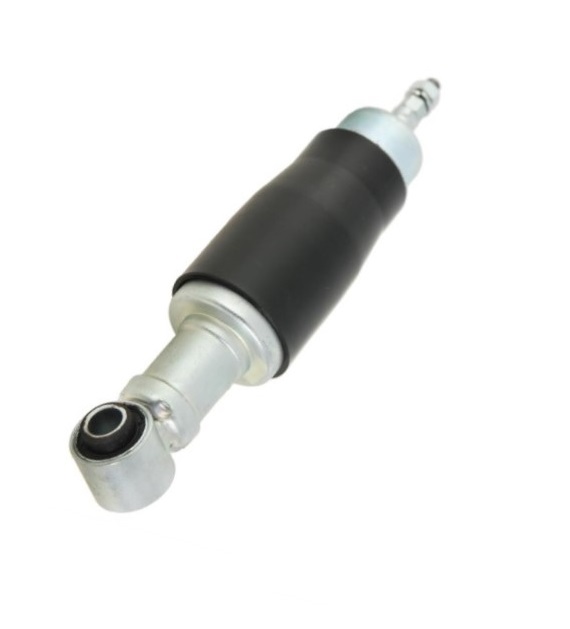 Front shock absorber carbone for Vespa 125 ET3 also fits 50-125, primavera, PK50S-XLS, l 200 mm body: silver spring: cover cap black seating: thread/​lug