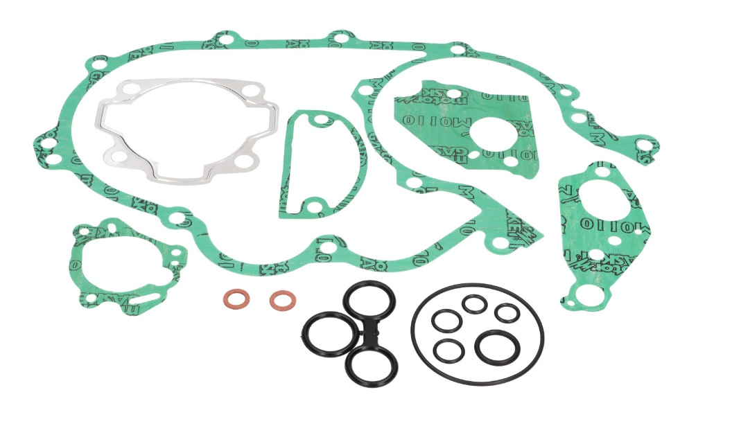 Gasket Set engine Piaggio with o-rings for Vespa with oil pump. For PX80-150 E,​​ P150S, Cosa 125-150cc, 125 GTR 3°, TS 2°, 150 Sprint V 2°, Super 3°.