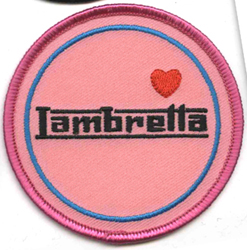 Σήμα ραφτό Pink Lambretta.Ιδανικό για δώρο !!!