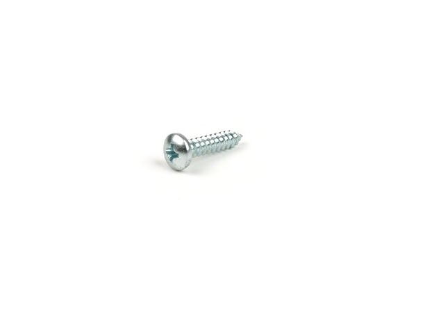 Sheet Metal Screw horncover lower 4.2x15mm, cross recess, raised head for Vespa PX/, T5, ​Cosa, PK spoiler lower for Vespa T5, middle part legshield for Vespa PX Lusso steel, zinc plated glove box lower part PK-XL
