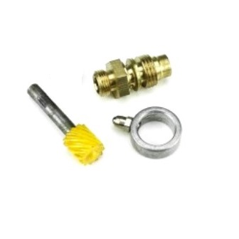Speedometer gearing kit for Vespa 125 VNB5 after 033017, VNB6, Super, 150 VBB2 yellow, 11 teeth, connection D: 2,7mm, complete with speedometer drive gear, ring, drive gear insert