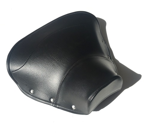 Cover Single Saddle front, black, for Vespa, width grab rail 24cm